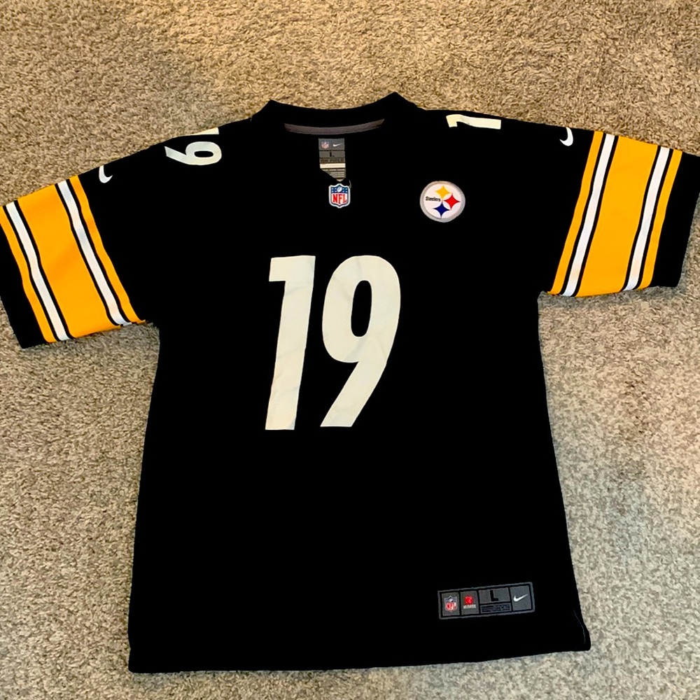 Pittsburgh Steelers NFL Jersey, JuJu Smith-Shuster #19, Youth Large